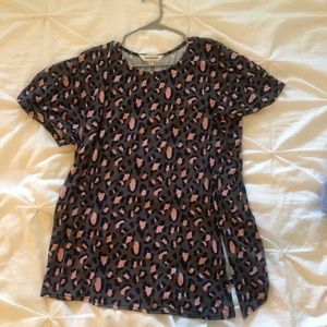 Oversized Leopard Print Tee